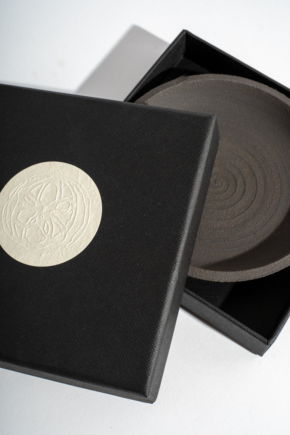 Black Stoneware Incense & Smudging Dish