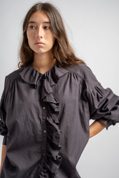 Frill Blouse in Sumikuro