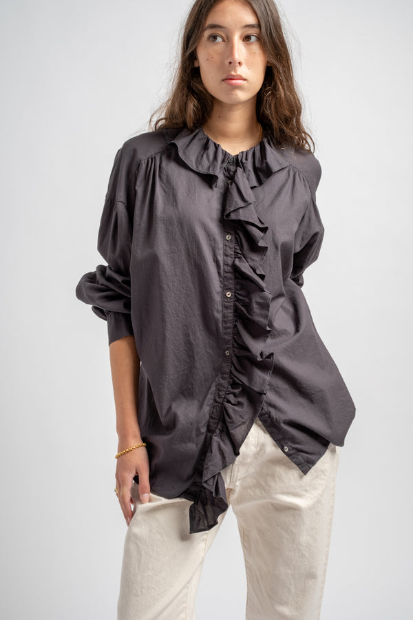 Frill Blouse in Sumikuro