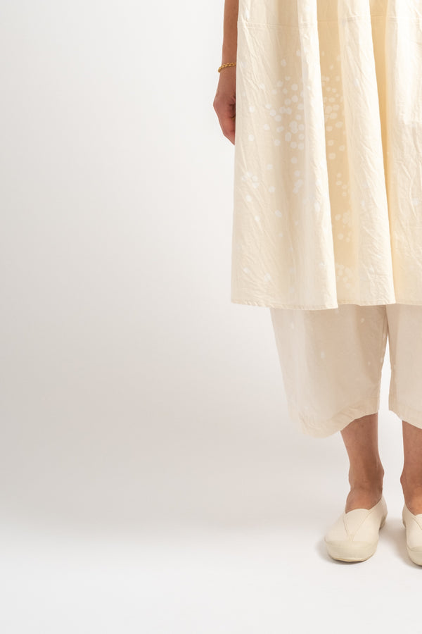 Paint Circle Dress in Ivory Print