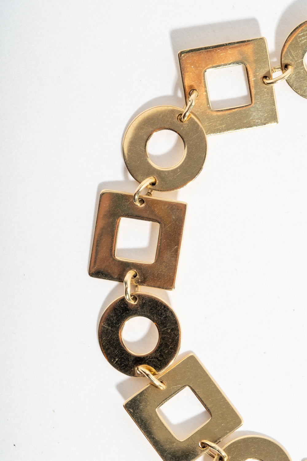 14K Geometric Shapes Bracelet