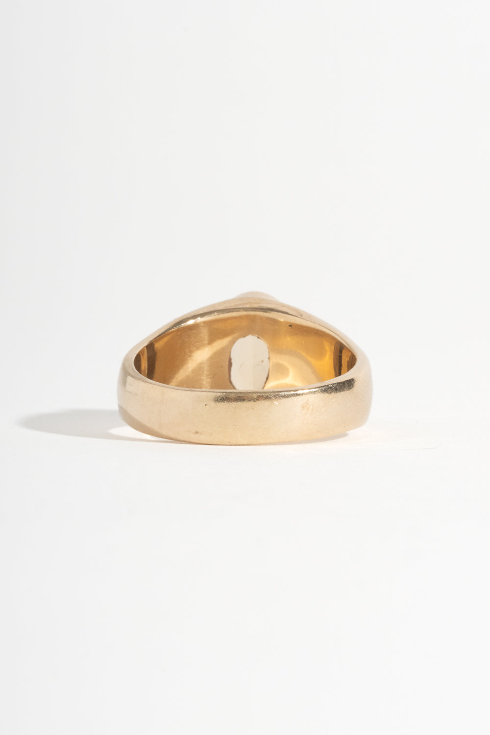 14K Oval Citrine Ring