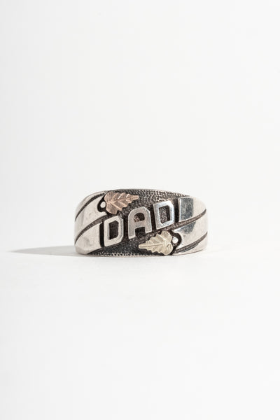 Sterling + 12K Dad Ring