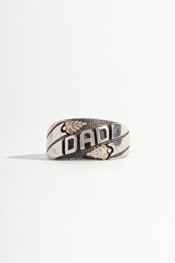 Sterling + 12K Dad Ring