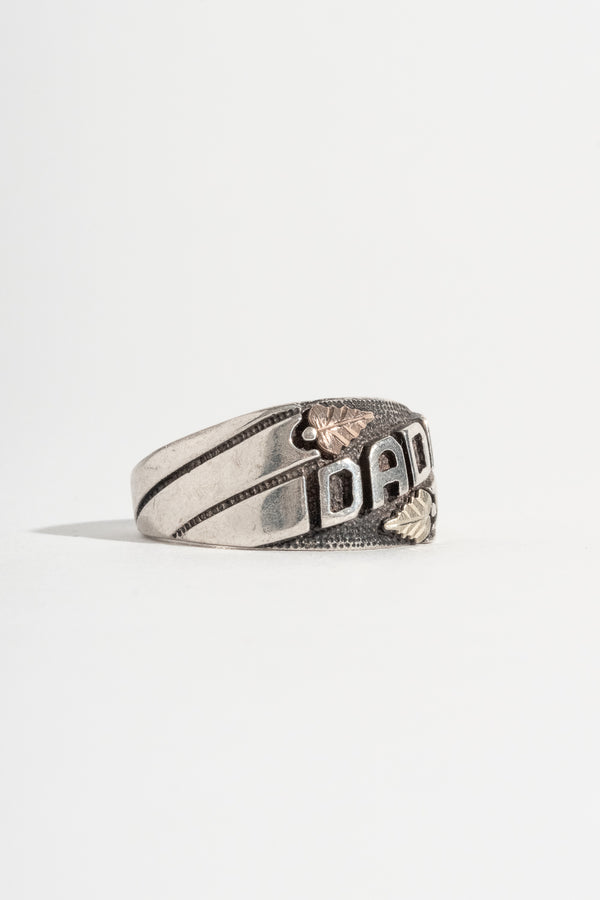 Sterling + 12K Dad Ring