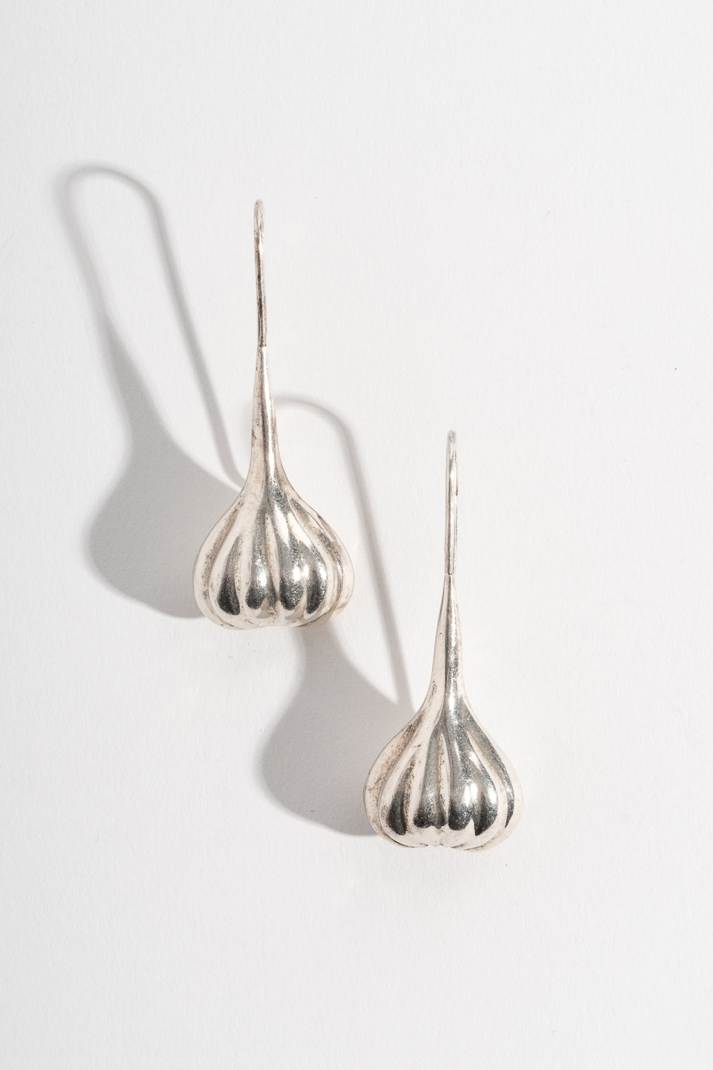 Sterling Bulb Shaped Drop Earrings