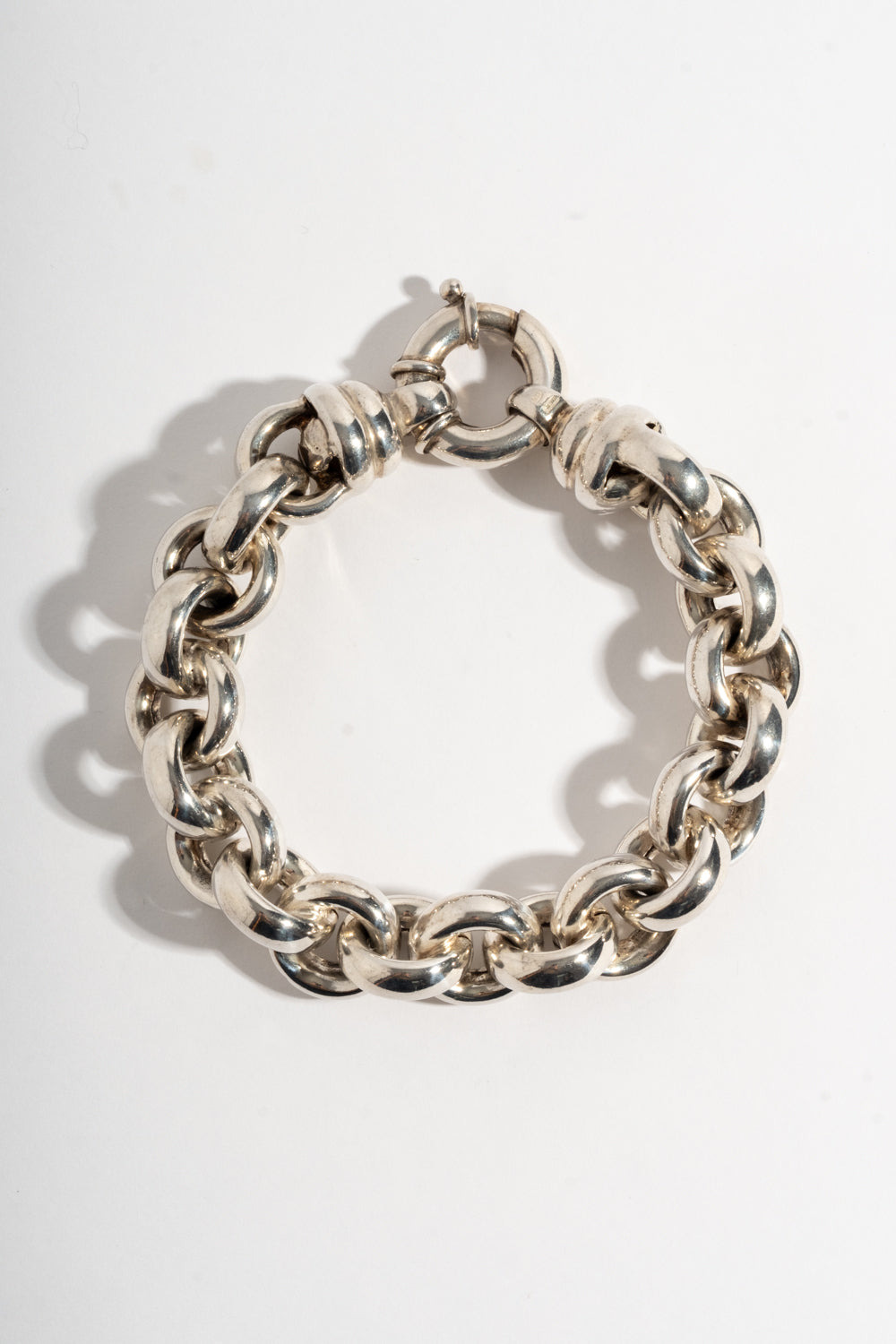 Sterling Chunky Rolo Chain Bracelet