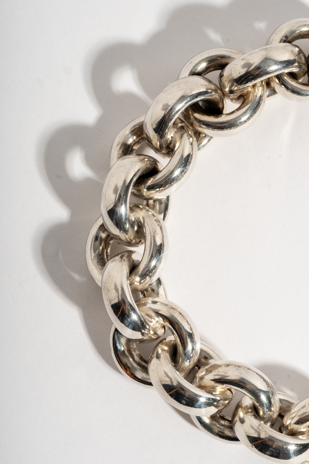 Sterling Chunky Rolo Chain Bracelet