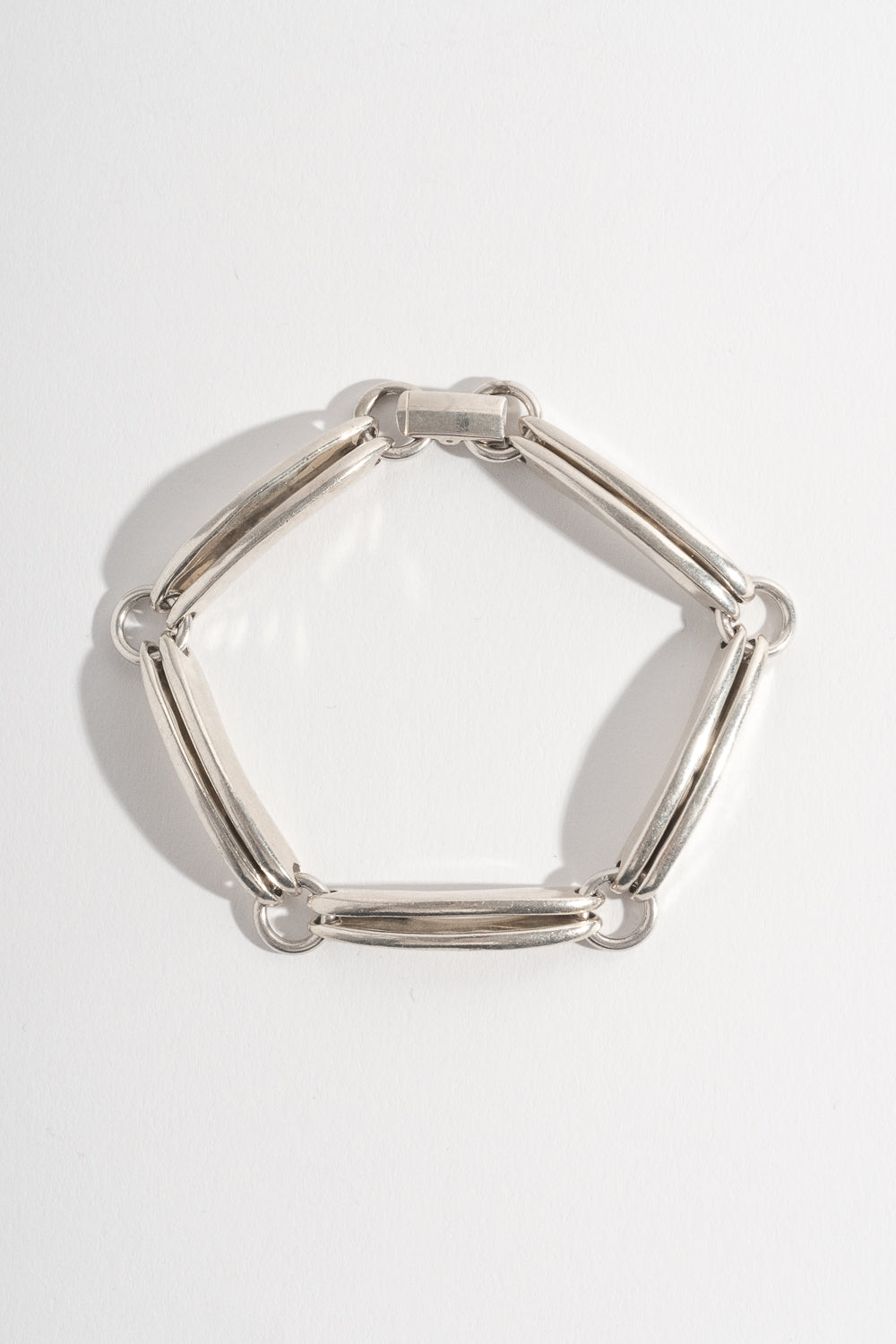 Sterling Double Bar Chain Bracelet