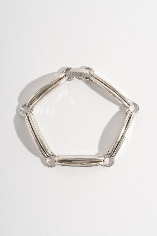 Sterling Double Bar Chain Bracelet