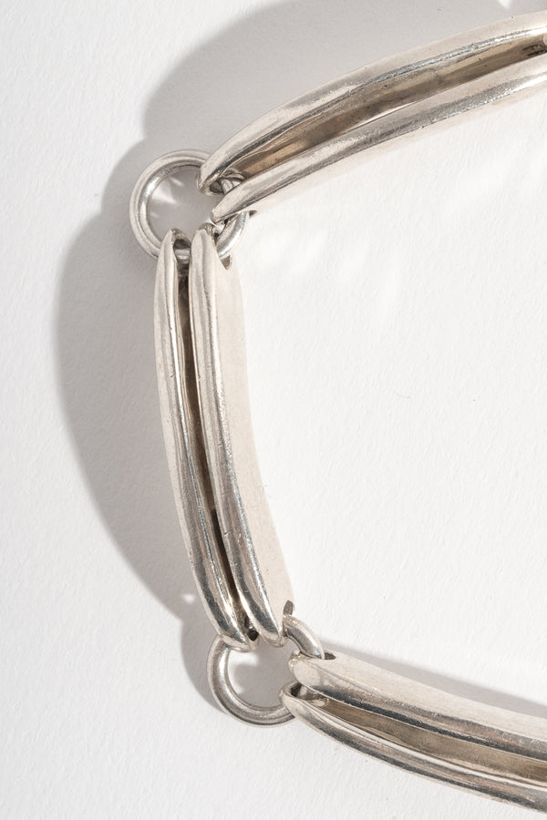 Sterling Double Bar Chain Bracelet