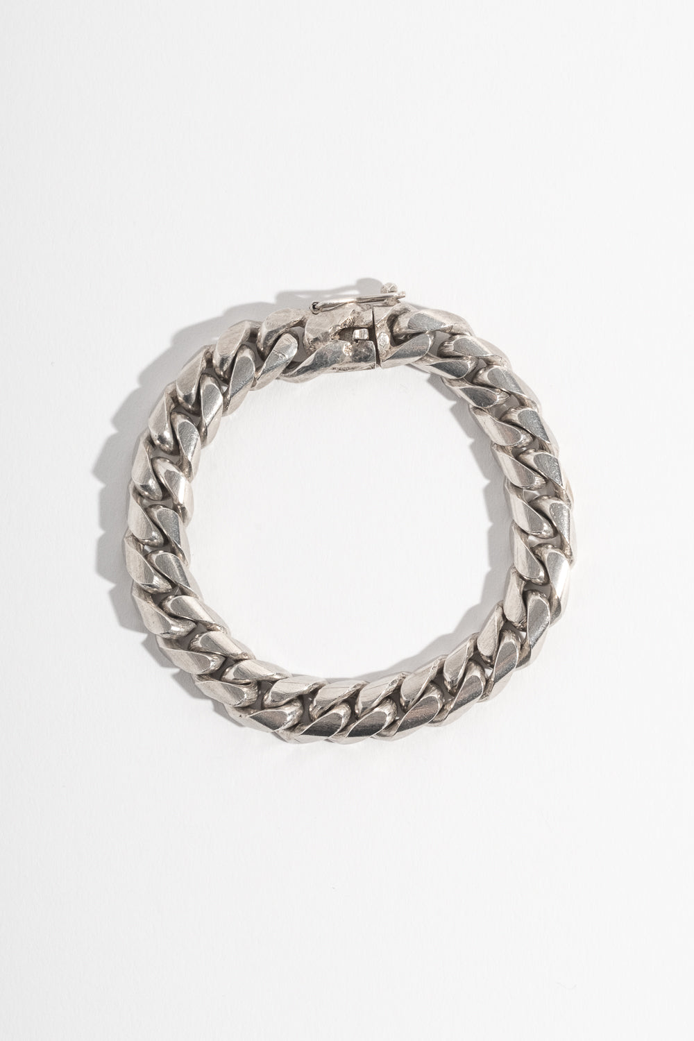 Sterling Heavy Rounded Curb Chain Bracelet