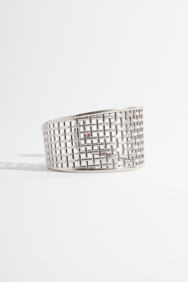 Sterling Mesh Cuff
