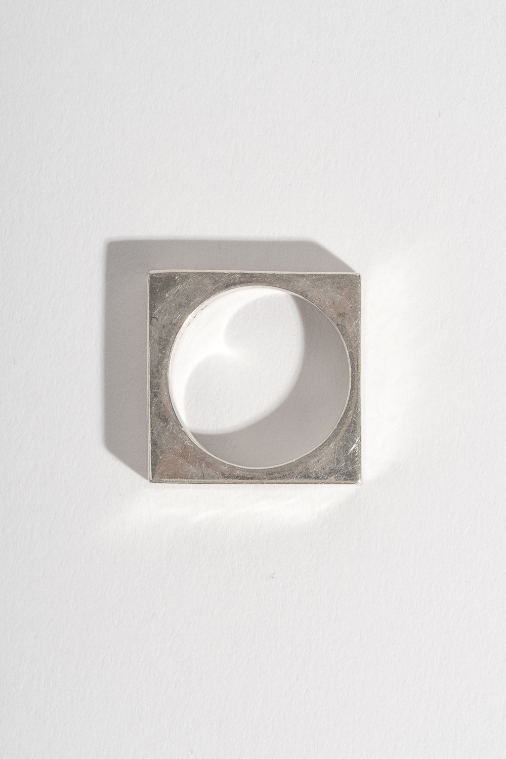 Sterling Modern Square Ring