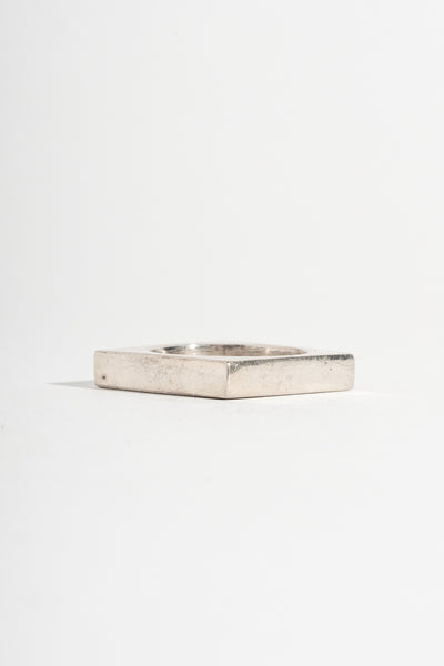 Sterling Modern Square Ring