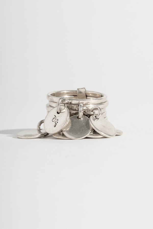 Sterling Multi Band Palette Ring