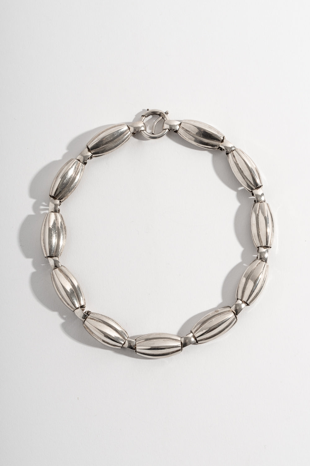 Sterling Napier Melon Shaped Link Choker