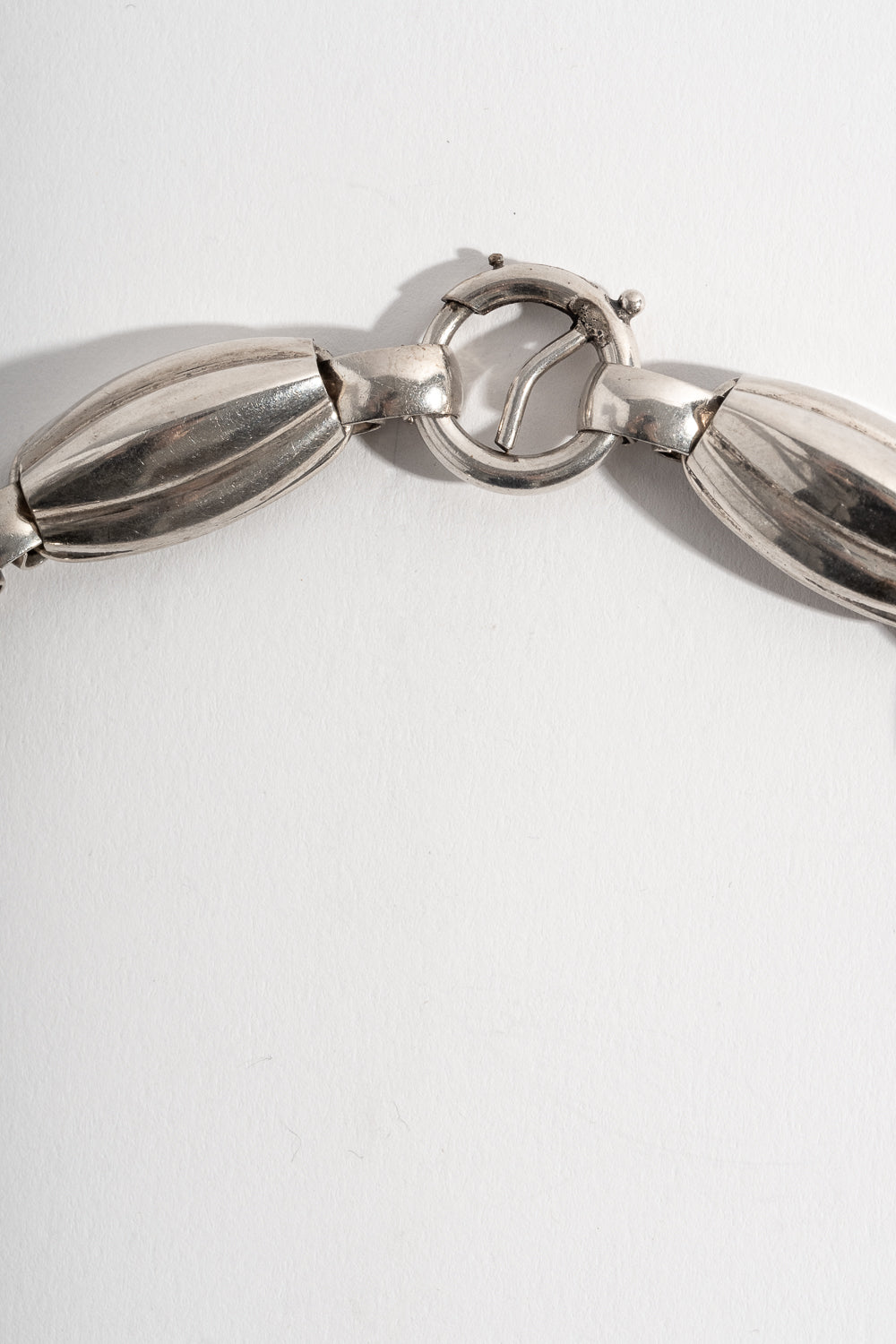 Sterling Napier Melon Shaped Link Choker
