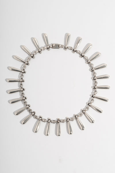 Sterling Neils Erik From Denmark Droplet Choker Necklace