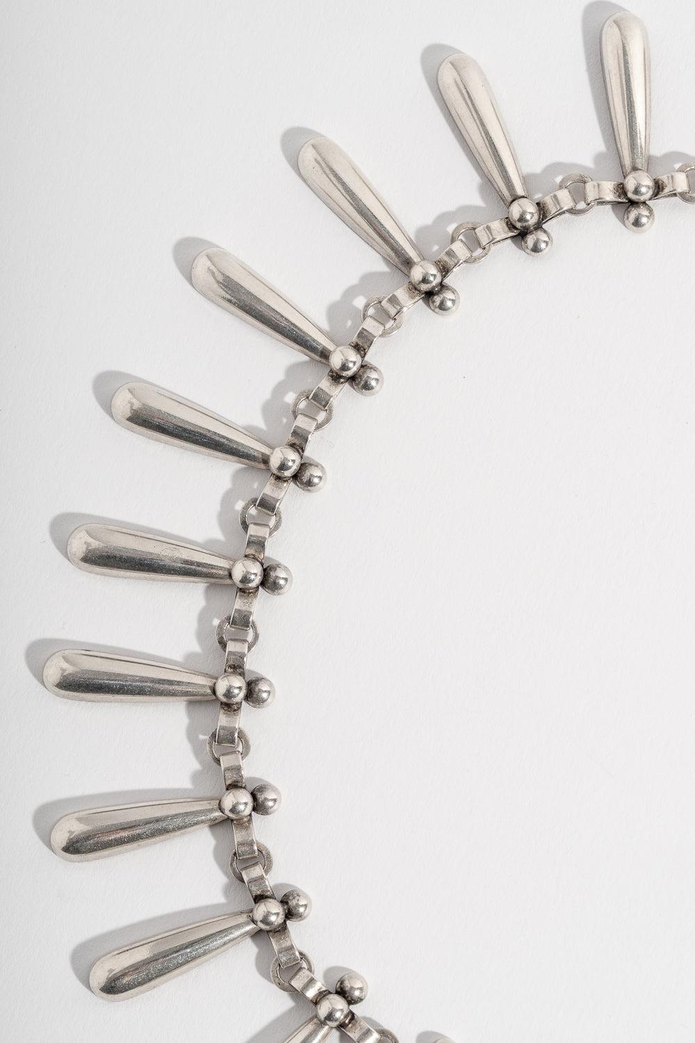 Sterling Neils Erik From Denmark Droplet Choker Necklace