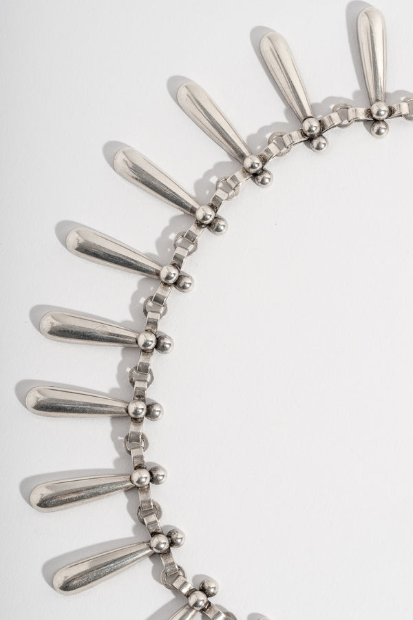 Sterling Neils Erik From Denmark Droplet Choker Necklace