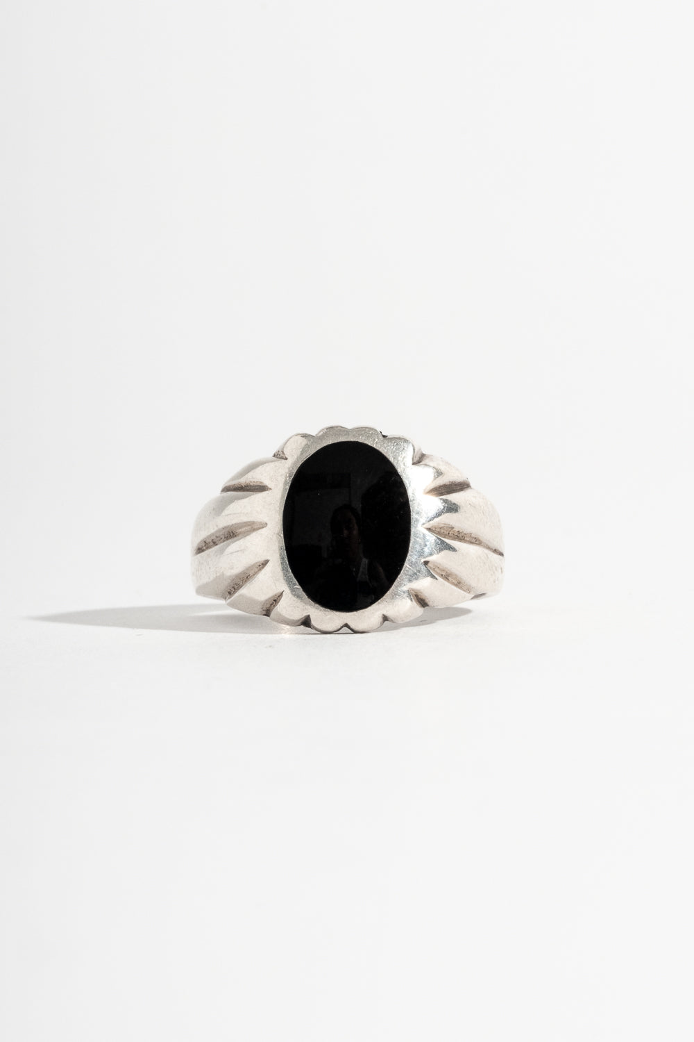 Sterling Onyx Signet Ring