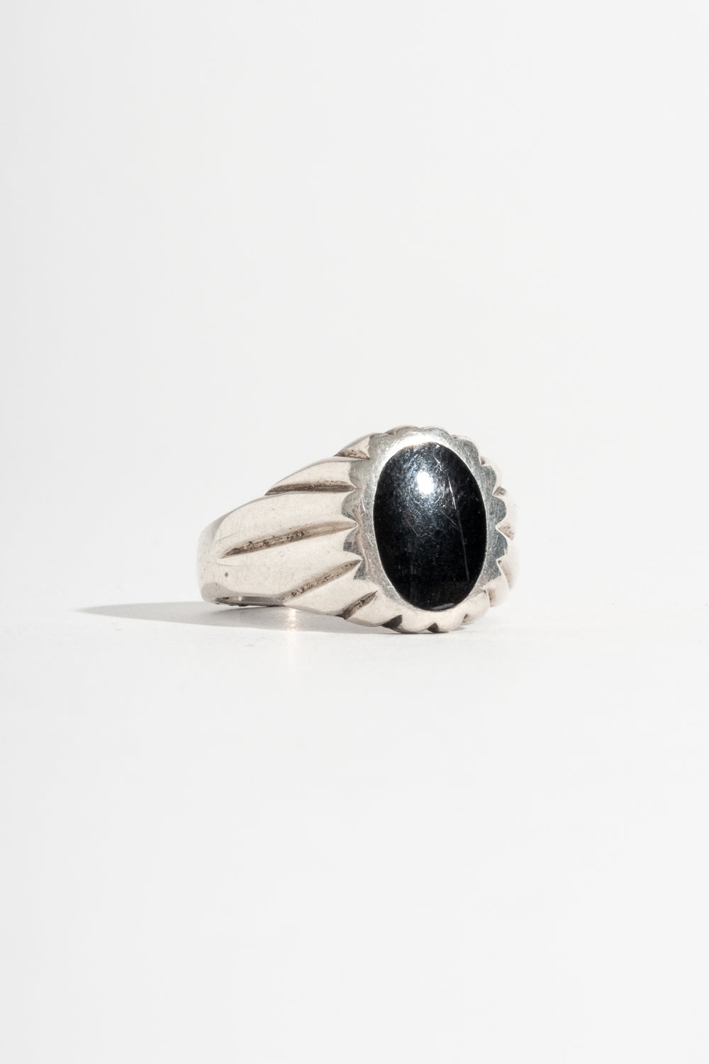 Sterling Onyx Signet Ring
