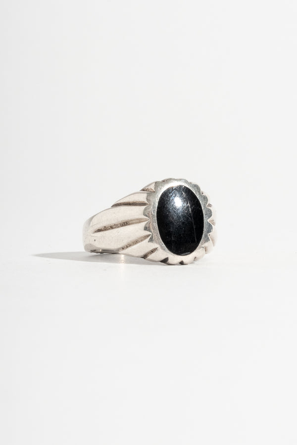 Sterling Onyx Signet Ring