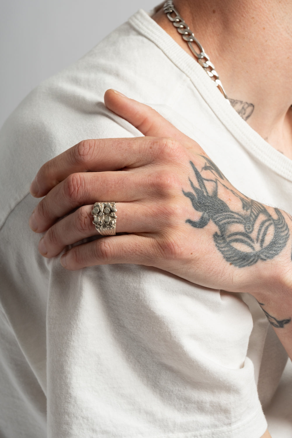 Sterling Pebbles Ring