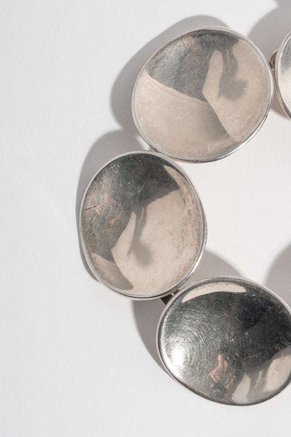 Sterling Robert Lee Morris Disks Chain Bracelet