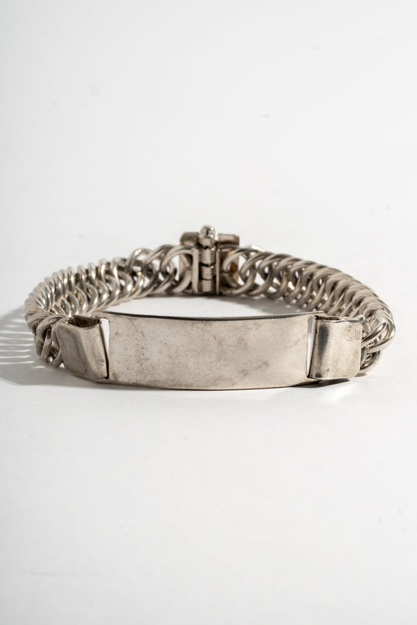 Sterling Unique Link Chain ID Bracelet 2