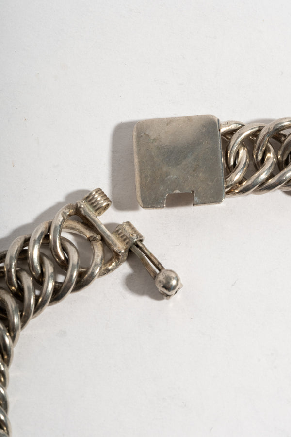 Sterling Unique Link Chain ID Bracelet 2