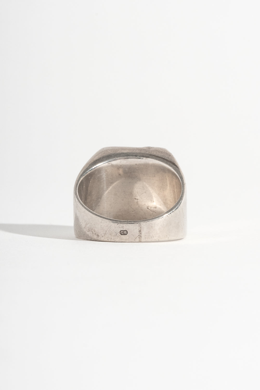 Sterling + 18K Gold Stripe Signet Ring