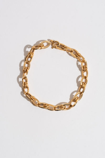 18k Wrapped Link Chain Bracelet