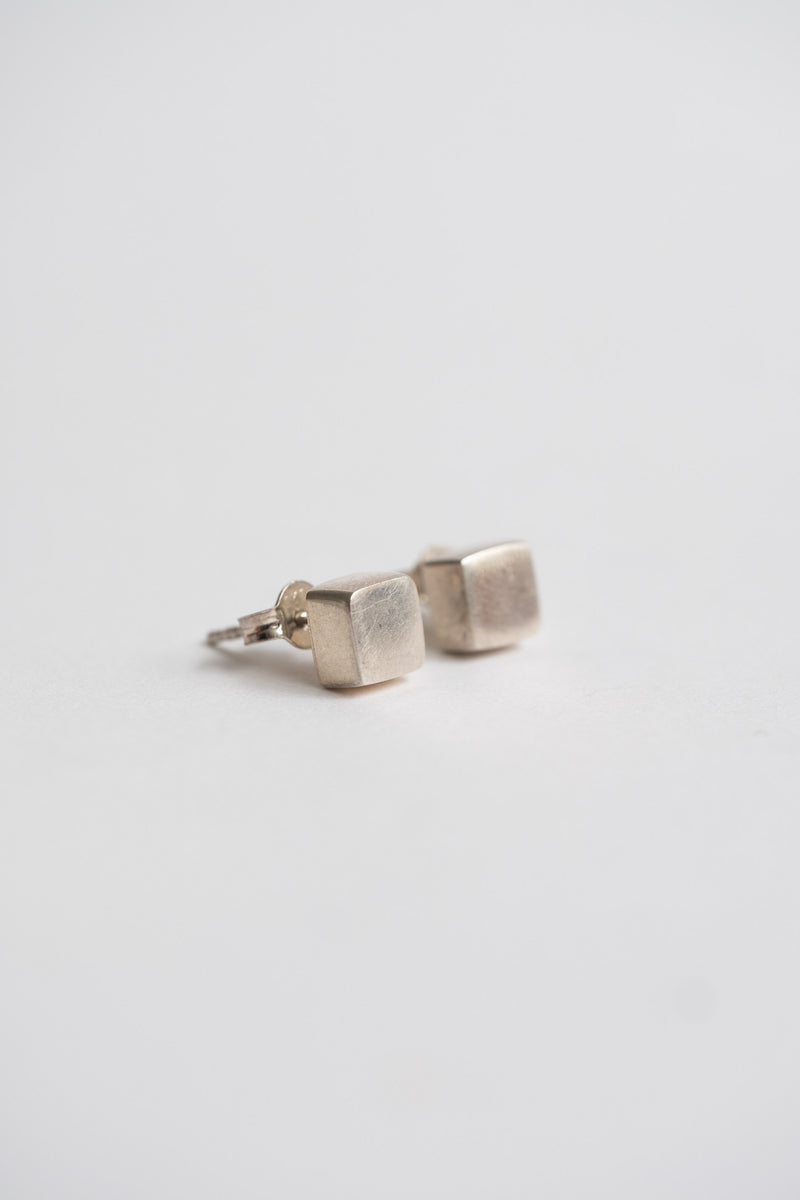 STERLING SILVER  CUBE STUDS