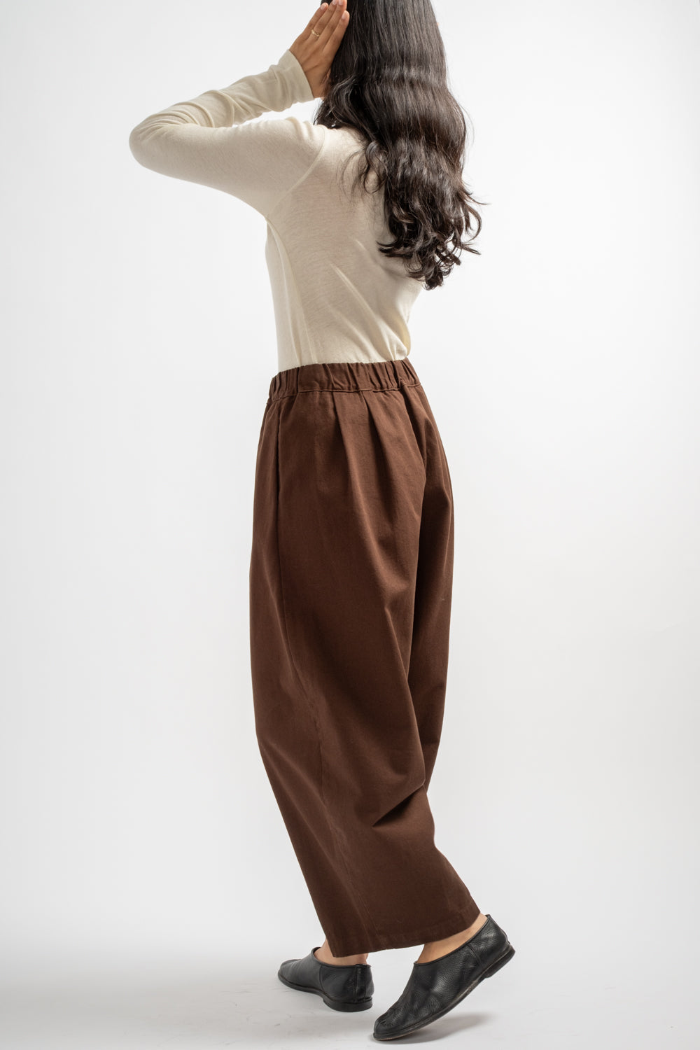 Wide Pants in Dark Cacao