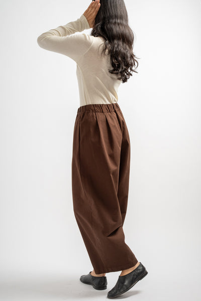 Wide Pants in Dark Cacao