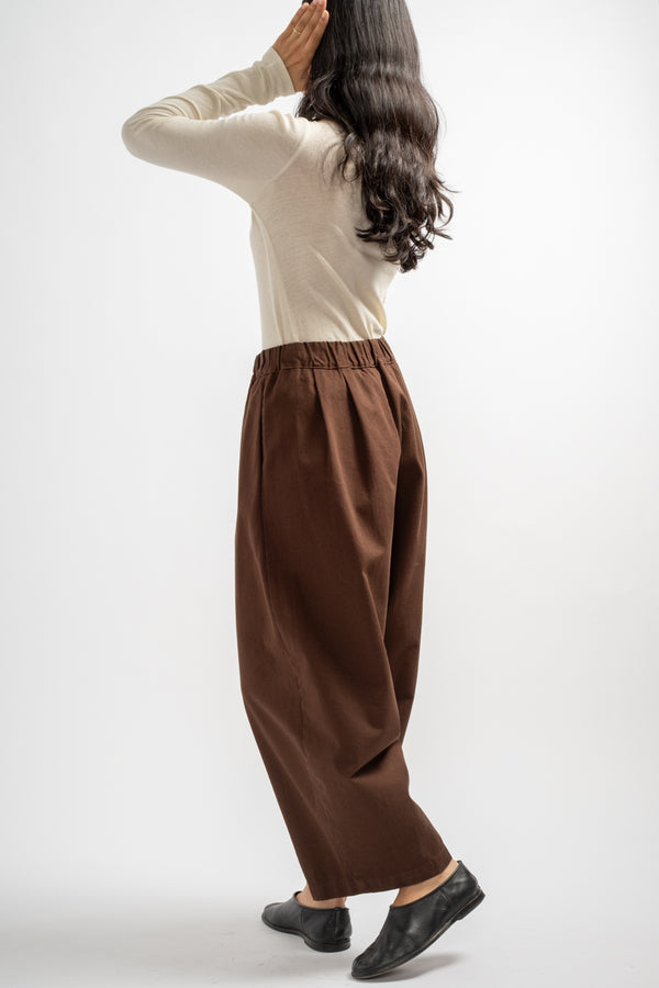 Wide Pants in Dark Cacao
