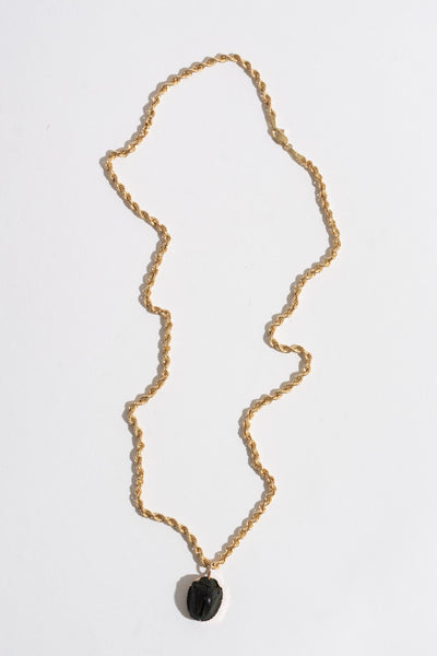 10k Gold Victorian Scarab Pendant