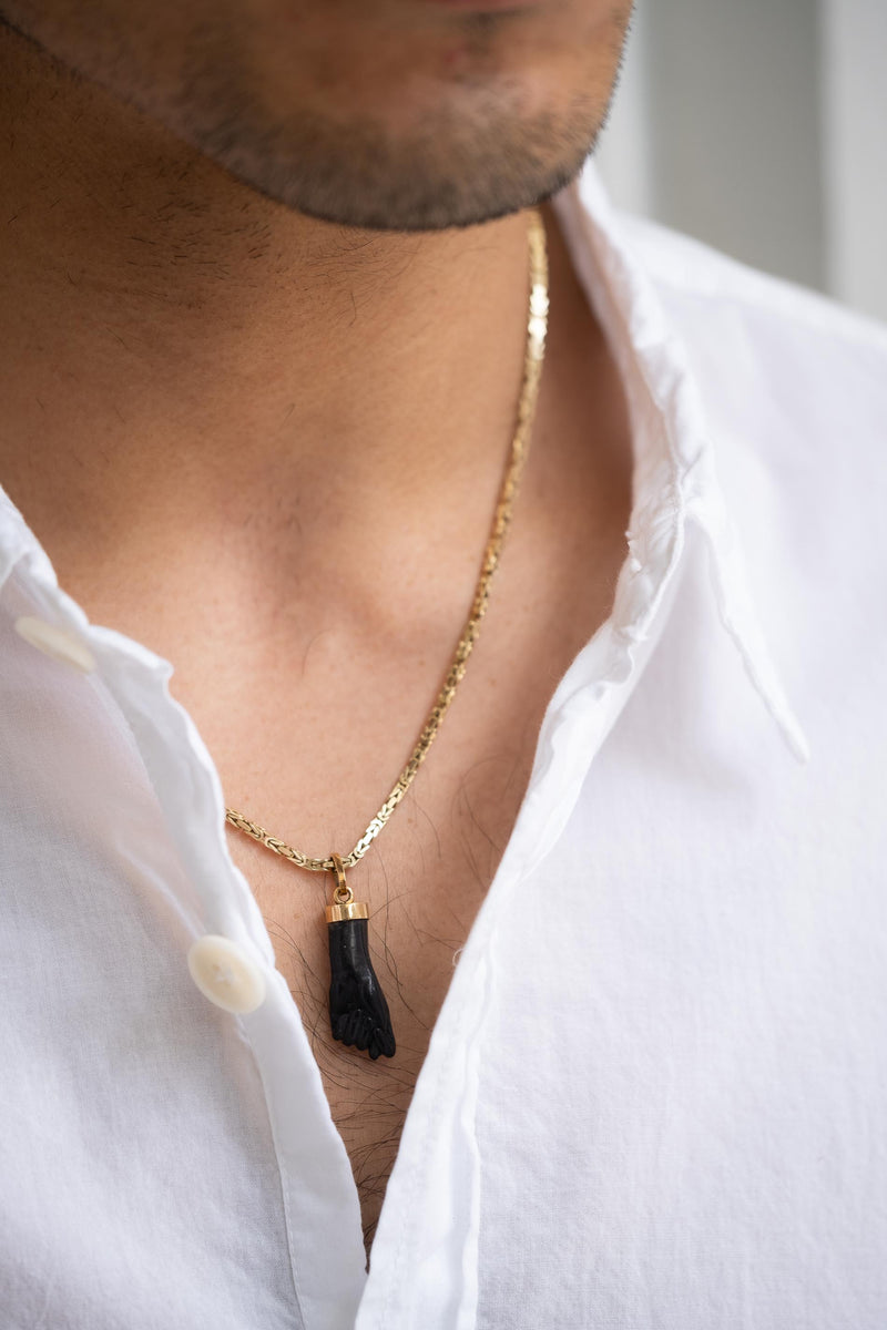 18K JET FIGA PENDANT
