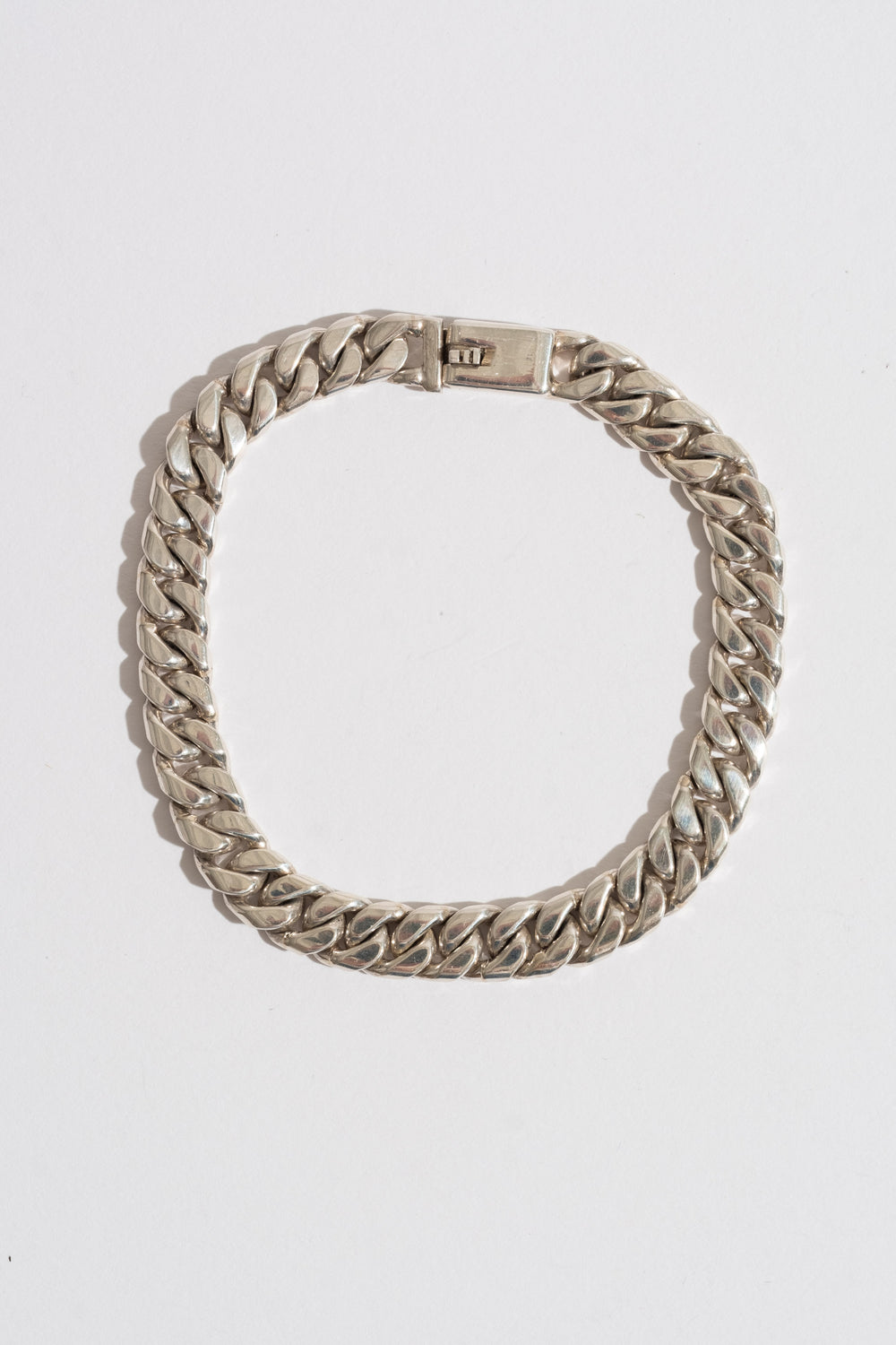 Slim Sterling Curb Chain Bracelet