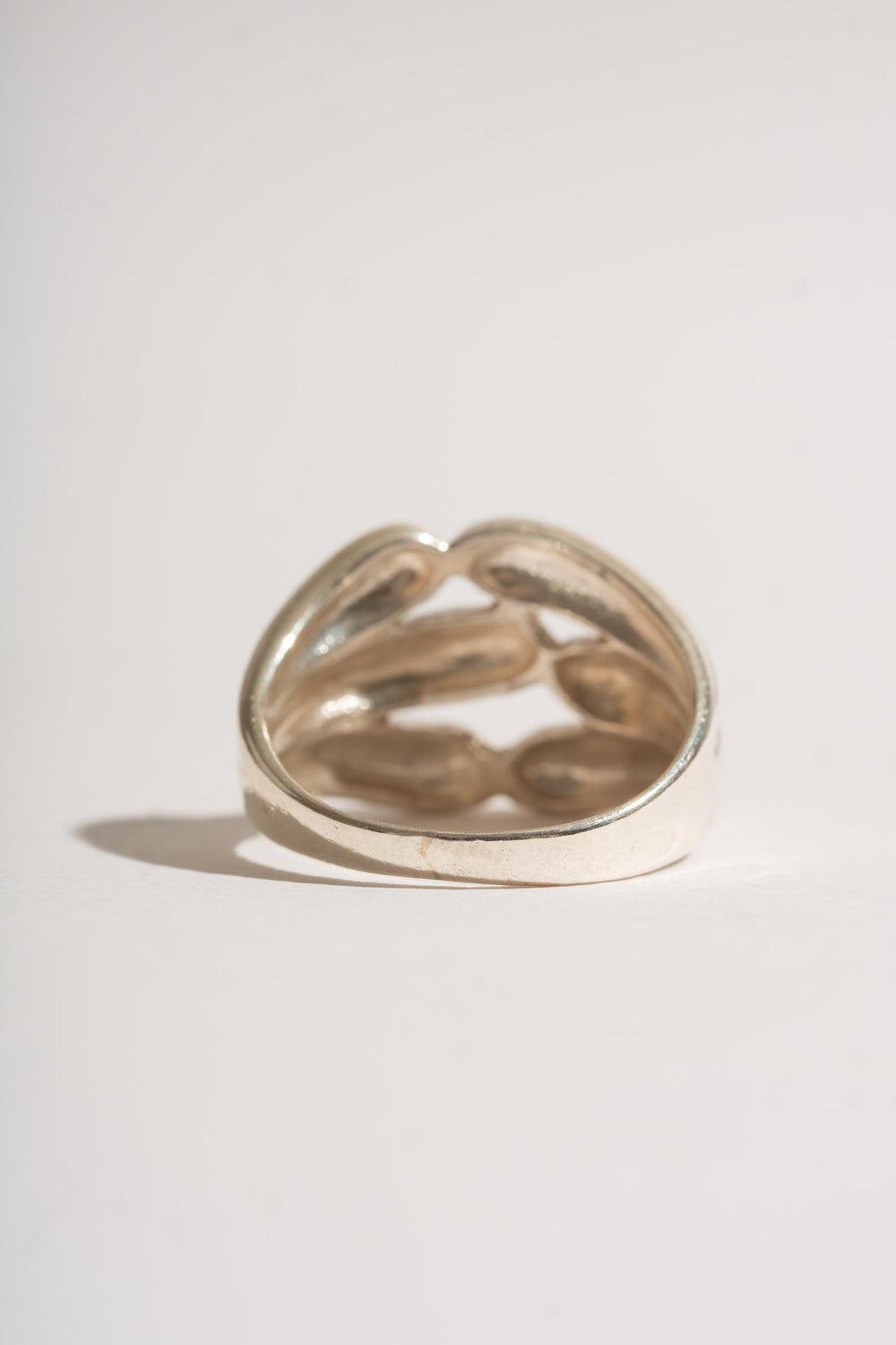 Sterling Modern Droplet Ring