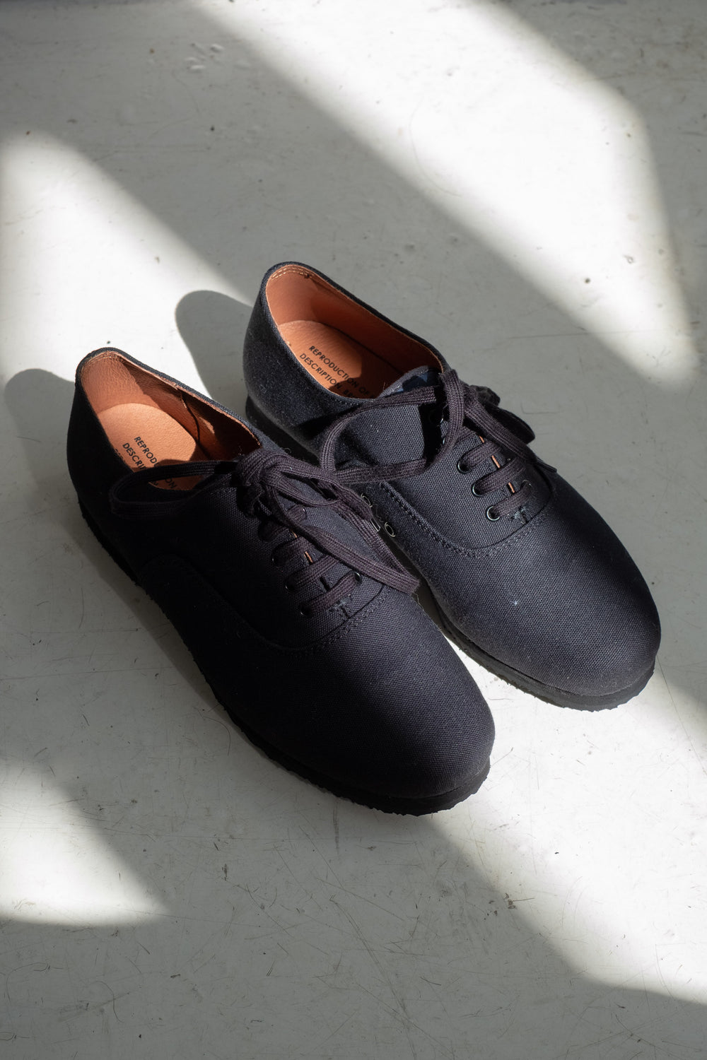 British Military Trainer In Black