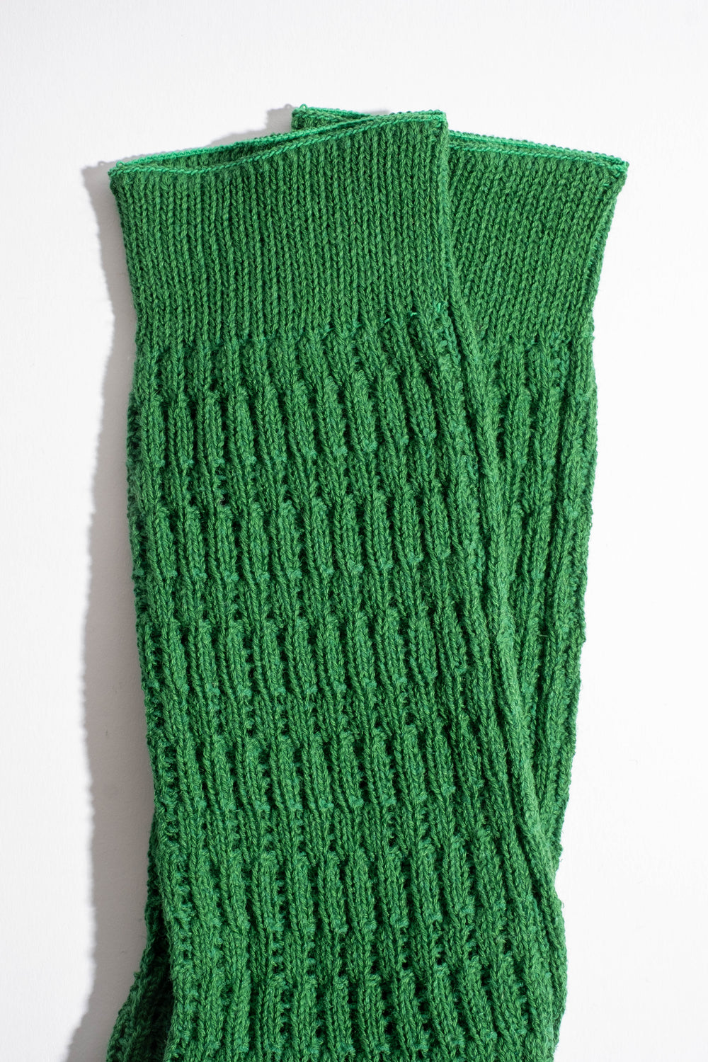 Folk Crochet Sock in Green