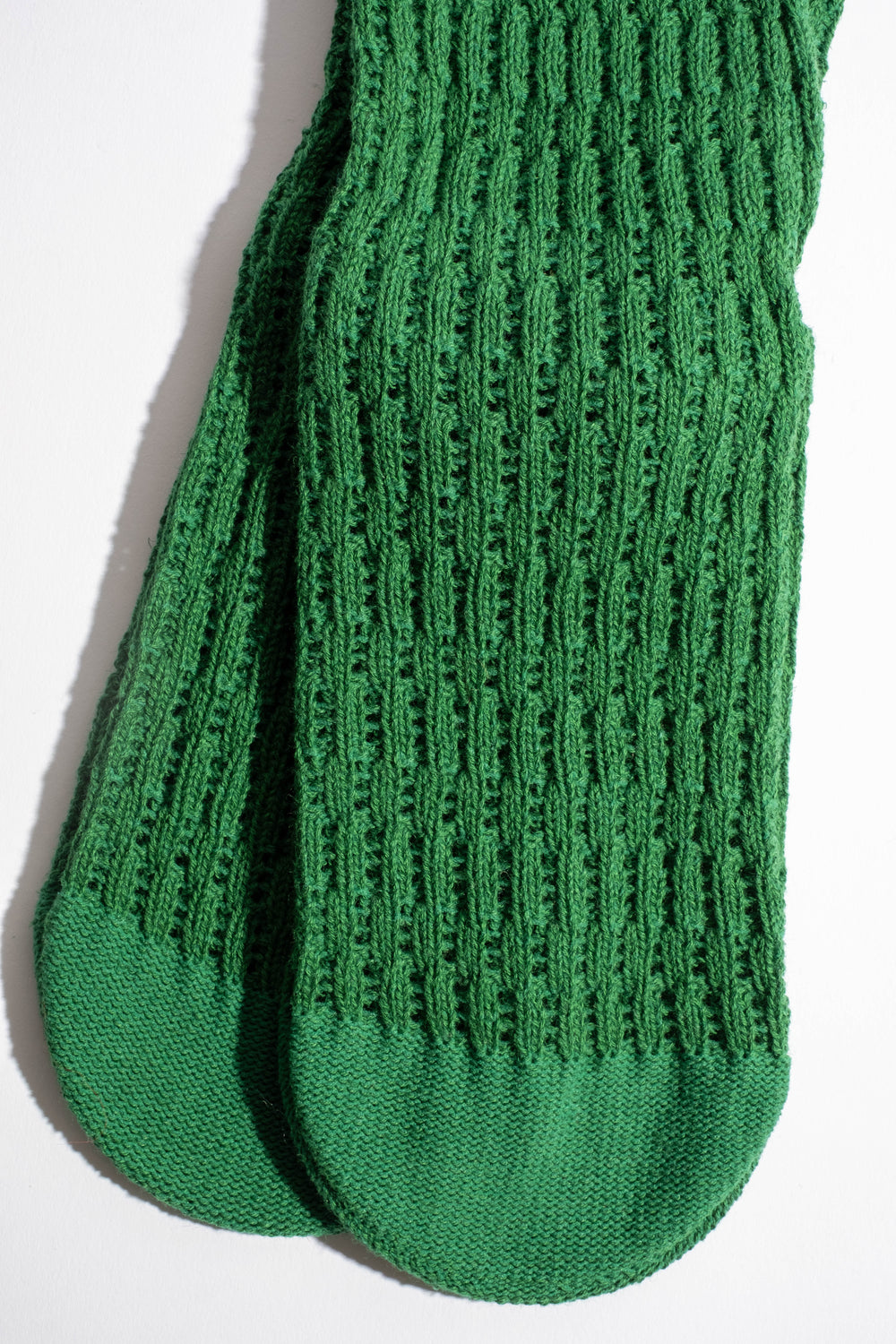 Folk Crochet Sock in Green