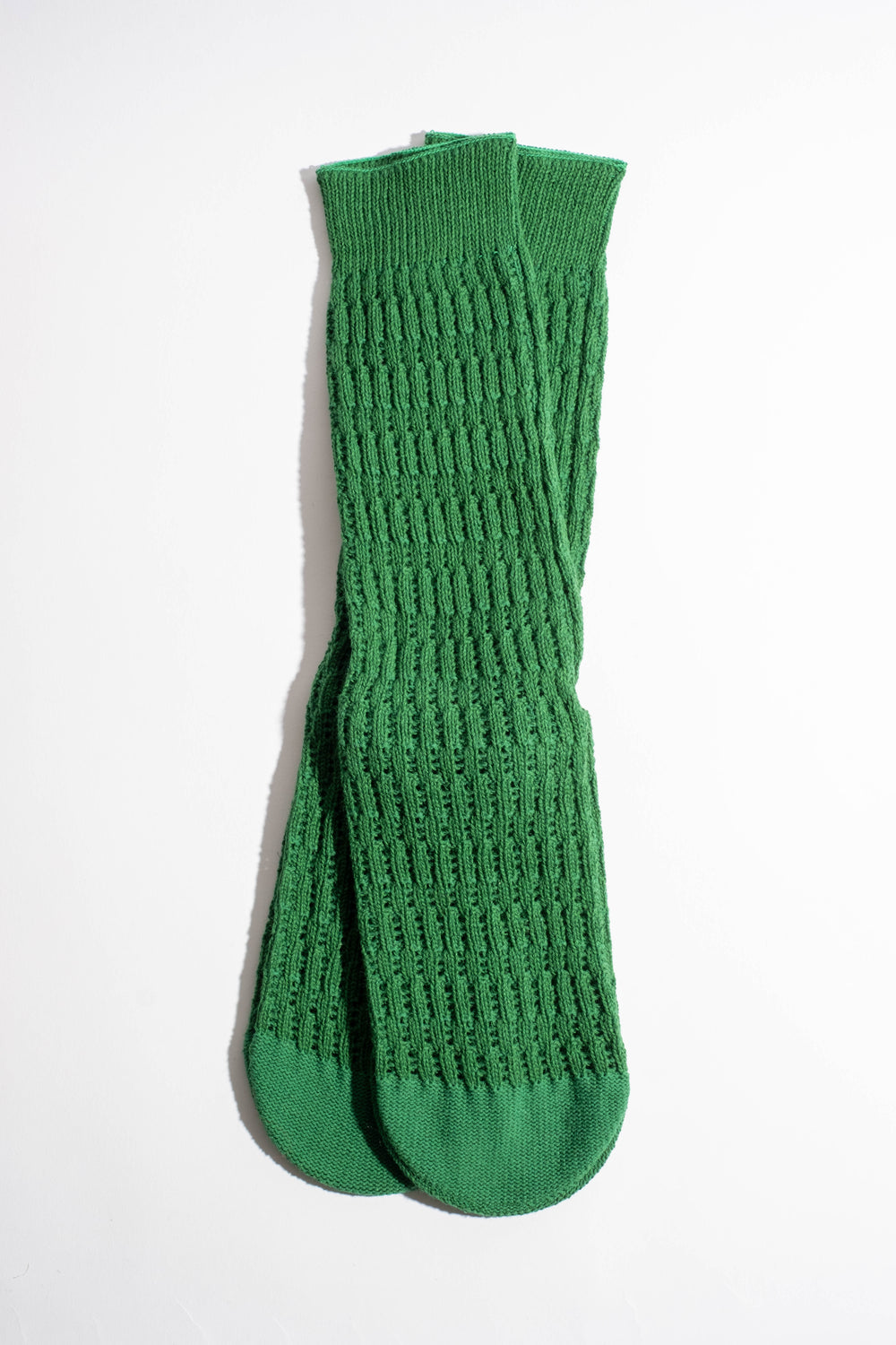 Folk Crochet Sock in Green