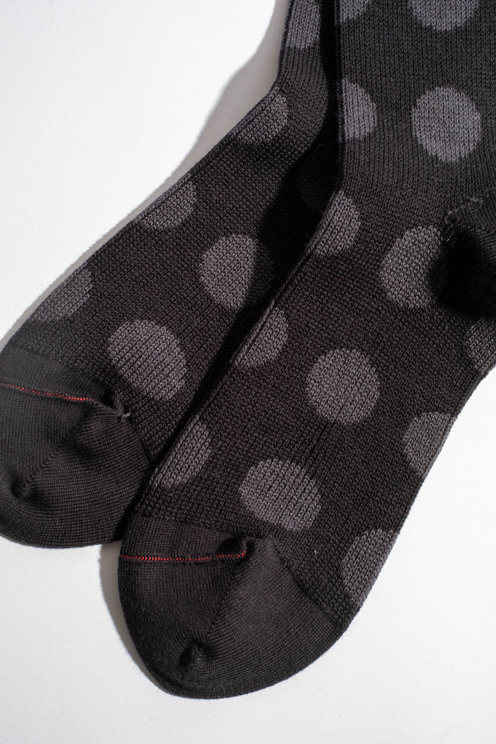 Porthole Sock in Black + Charcoal