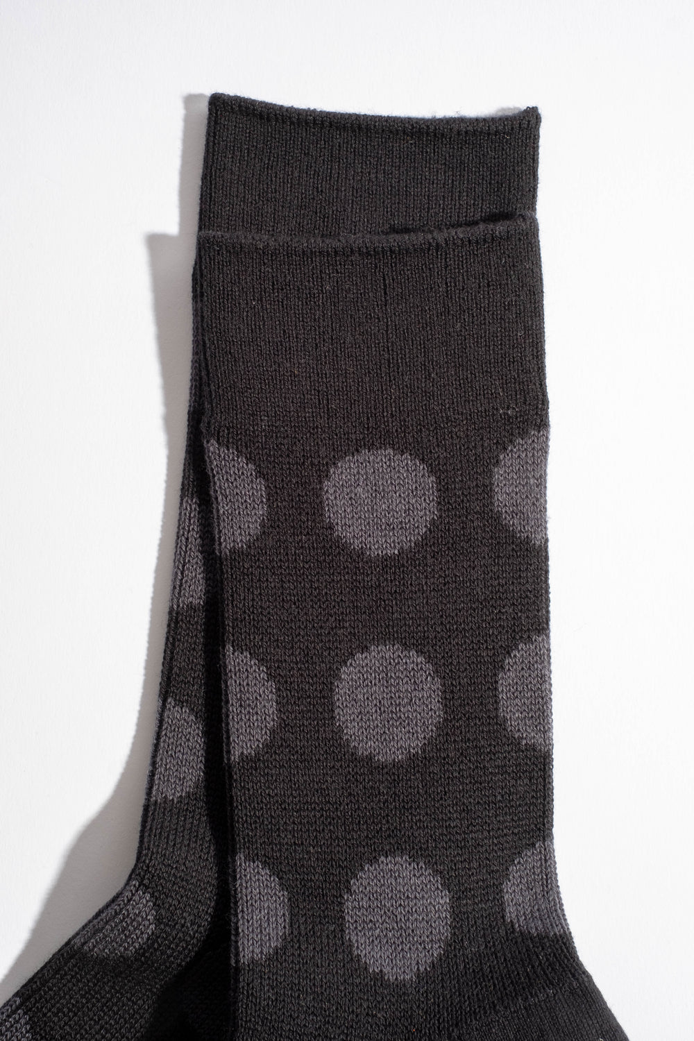 Porthole Sock in Black + Charcoal