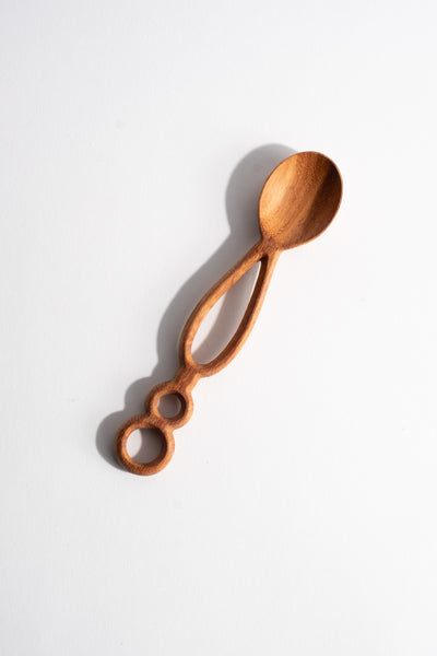 Handcarved Wooden Spoon with Hole