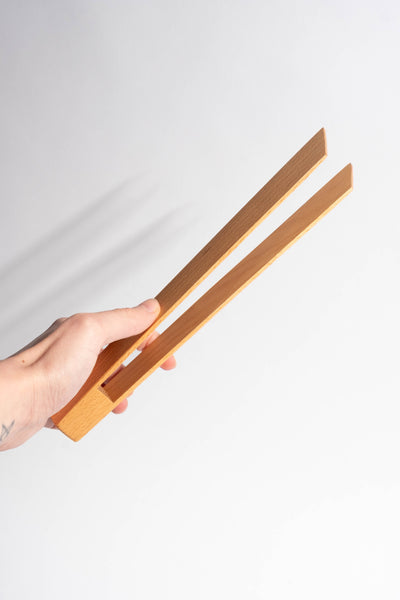 Handcrafted Beech Wood Salad Tongs